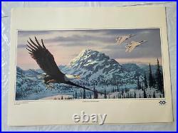 US Air Force art collection H-7 Alaskan Eagles 23wx17H