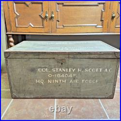 US HQ Ninth Air Force Military FOOT LOCKER Col Stanley H Scott Florida Germany