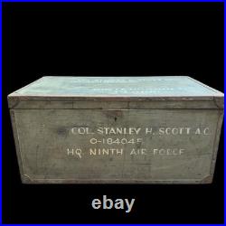 US HQ Ninth Air Force Military FOOT LOCKER Col Stanley H Scott Florida Germany