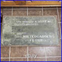 US HQ Ninth Air Force Military FOOT LOCKER Col Stanley H Scott Florida Germany