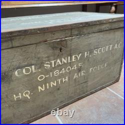 US HQ Ninth Air Force Military FOOT LOCKER Col Stanley H Scott Florida Germany