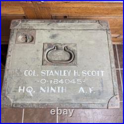 US HQ Ninth Air Force Military FOOT LOCKER Col Stanley H Scott Florida Germany