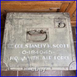 US HQ Ninth Air Force Military FOOT LOCKER Col Stanley H Scott Florida Germany