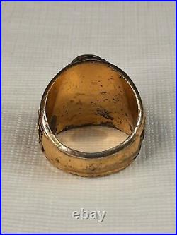 US Sterling 1947 Air Force Ring Sz 8 (see description for ring details below)