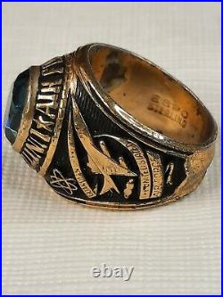 US Sterling 1947 Air Force Ring Sz 8 (see description for ring details below)