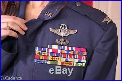 US Vietnam Era Air Force Officer's Highly Decorated Uniform. Major Awards! A16