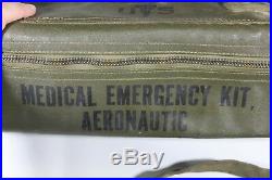 US Vietnam War Era Aeronautic First Aid Kit Air Force Loaded Complete