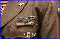 US WW2 British Made 8th Air Force Pilot's Ike Jacket Sterling Reseach 491st J47