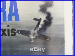 US WWII Army Air Forces Poster AIRACOBRA poison to the Axis Bell P-39 Dogfight