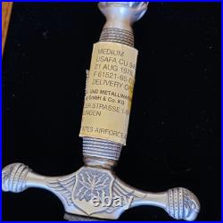 U. S. Air Force Academy Commemorative Sword And Scabbard With Display Case