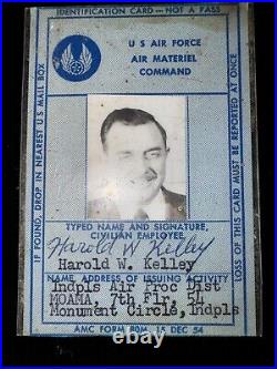 U. S. Air Force Air metrial command Identification card real