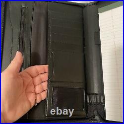 U. S. Air Force Black Leather Binder Professional Planner Notebook Zip Closure