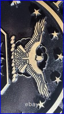 U. S. Air Force Carved Wooden Flag with USAF Seal