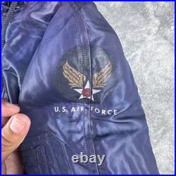 U. S. Air Force N2A Flyers Bomber Jacket XL Vintage Heavy Hooded Parka 50s