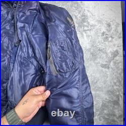 U. S. Air Force N2A Flyers Bomber Jacket XL Vintage Heavy Hooded Parka 50s