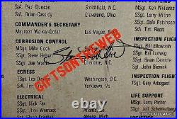U. S. Air Force THUNDERBIRDS Signed 1985 Poster (10) U. S. A. F. Signatures with COA