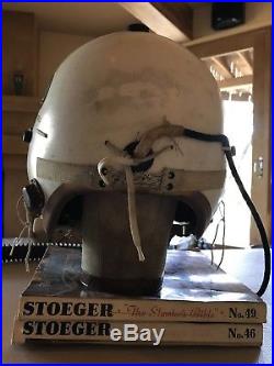 U. S Air Force Type P4-A Flight Helmet With A-14 Oxygen Mask
