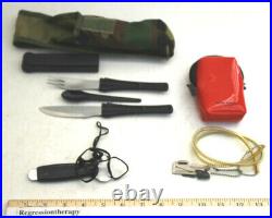 U. S. Army Aviation Bug Out Bag Survival Tools Garmin Knife Fork Vest Stove Pack+