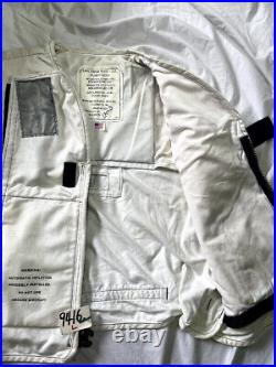 U. S. Navy Life Preserve vest for deck crew Size L White military No cylinder