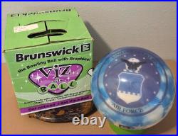 United States AIR FORCE Bowling Ball Brunswick Viz-A-Ball 8 lb. UNDRILLED NEW