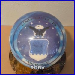 United States AIR FORCE Bowling Ball Brunswick Viz-A-Ball 8 lb. UNDRILLED NEW