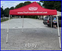 United States AIR FORCE Freedom Bowl Tent Approx. 120Long Top of Side 86 Inches