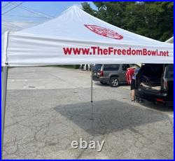 United States AIR FORCE Freedom Bowl Tent Approx. 120Long Top of Side 86 Inches