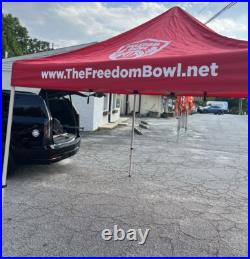 United States AIR FORCE Freedom Bowl Tent Approx. 120Long Top of Side 86 Inches