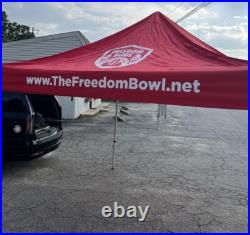 United States AIR FORCE Freedom Bowl Tent Approx. 120Long Top of Side 86 Inches
