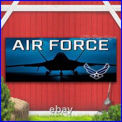 United States AIR FORCE Indoor Outdoor Banner Sign with grommets