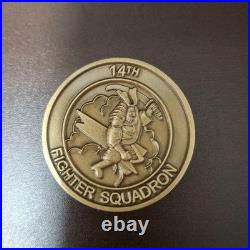 United States Air Force 14th Fighter Squadron Challenge Coin #470fe6