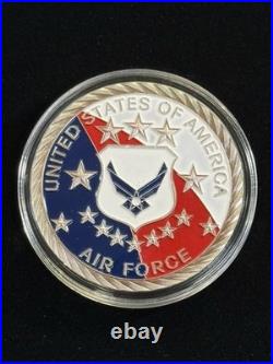 United States Air Force 1oz. 999 Silver Round Colorized Item #325