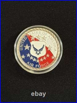 United States Air Force 1oz. 999 Silver Round Colorized Item #325