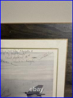United States Air Force C-141 Lockheed Aircraft Signed Wood Mount Art Print