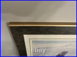 United States Air Force C-141 Lockheed Aircraft Signed Wood Mount Art Print
