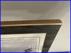 United States Air Force C-141 Lockheed Aircraft Signed Wood Mount Art Print