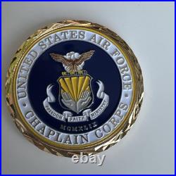 United States Air Force Chaplin Corps Coin/ 50 Cadet Chapel On Back
