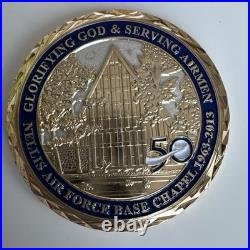 United States Air Force Chaplin Corps Coin/ 50 Cadet Chapel On Back
