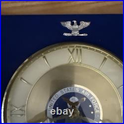 United States Air Force Medical Services Vintage Clock WOODEN Plaque USA