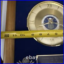 United States Air Force Medical Services Vintage Clock WOODEN Plaque USA