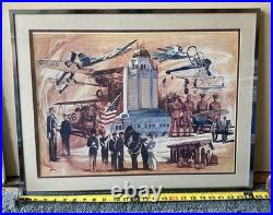 United States Air Force Memorabilia, Watercolor, Painting