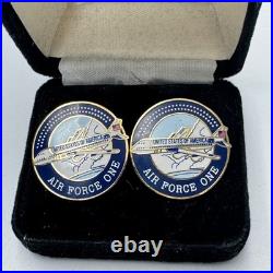 United States Air Force One Presidential Aircraft Cuff Links Pair in Box