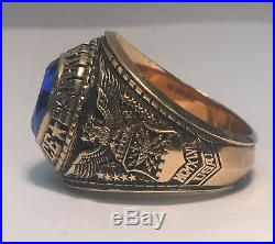 United States Air Force Ring, 10K Yellow Gold, 22g