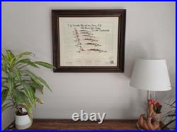 United States Air Force Thunderbirds Display Team 1980s Signed Framed Litho COA