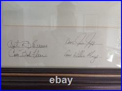 United States Air Force Thunderbirds Display Team 1980s Signed Framed Litho COA