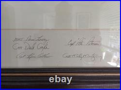 United States Air Force Thunderbirds Display Team 1980s Signed Framed Litho COA