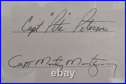 United States Air Force Thunderbirds Display Team 1980s Signed Framed Litho COA