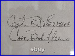 United States Air Force Thunderbirds Display Team 1980s Signed Framed Litho COA