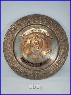 United States Air Force USAF First In Service 1141st Squadren 1940s VTG Plaque United States Air Force USAF First In Service 1141st Squadren 1940s VTG Plaque