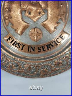 United States Air Force USAF First In Service 1141st Squadren 1940s VTG Plaque United States Air Force USAF First In Service 1141st Squadren 1940s VTG Plaque